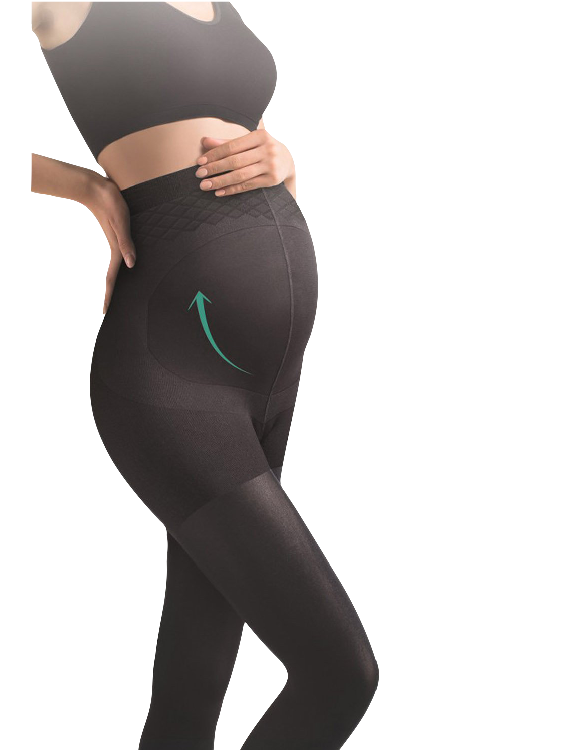 Maternity tights Mamma 100 den, Gabriella, Black Maternity tights Mamma 100 den, Gabriella, Black