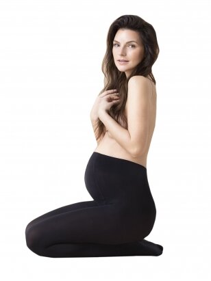 Maternity tights Juno 50 den, Fiore, Black