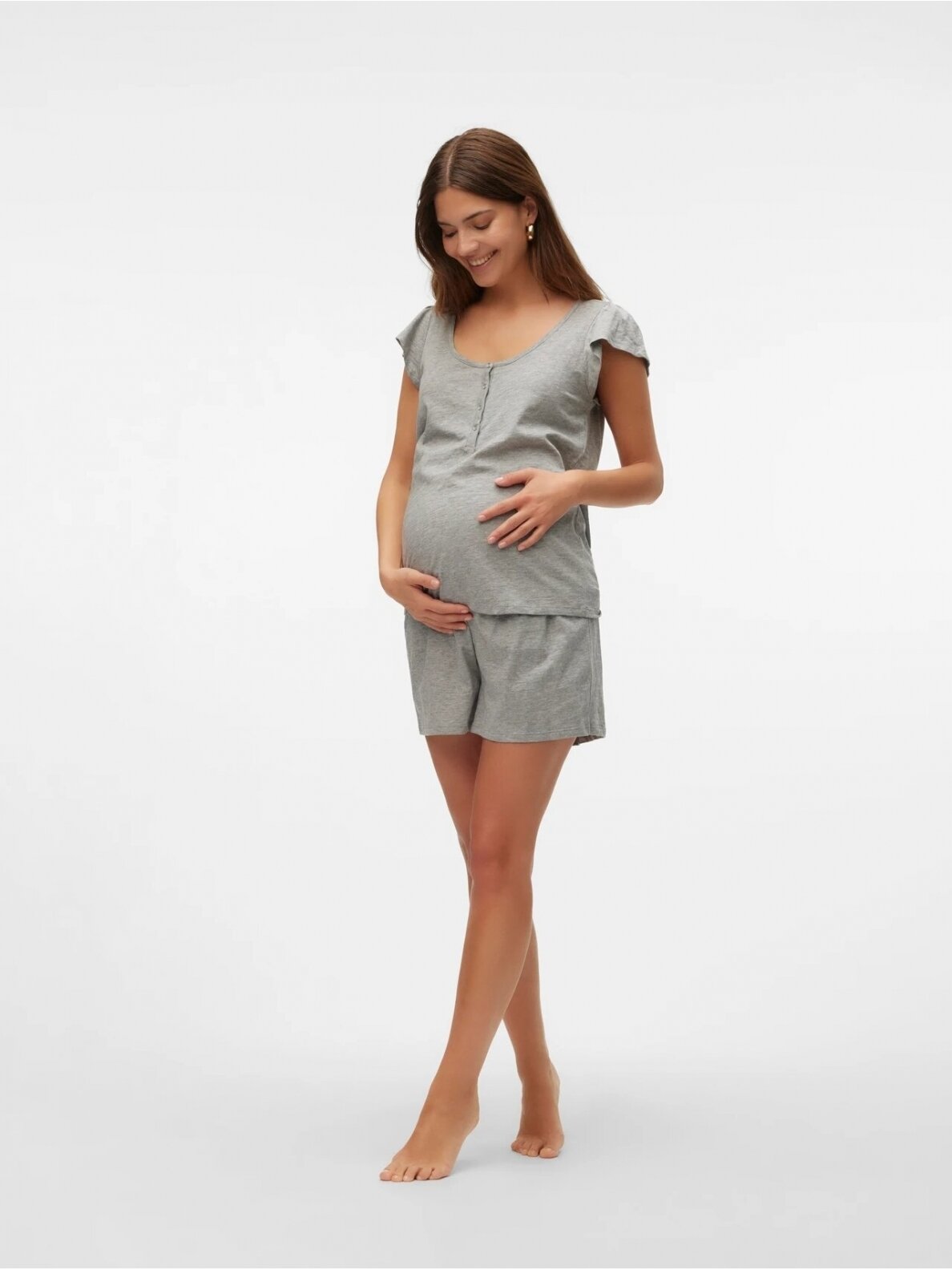 Pižama nėščioms ir maitinančioms MLMIRA, Mama;licious (pilka) 2 Pižama nėščioms ir maitinančioms MLMIRA, Mama;licious (pilka) 2
