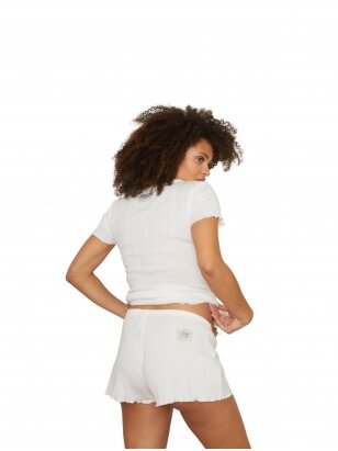 Pajama shorts, Cache coeur (white)