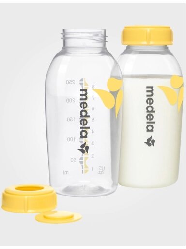 Pieno laikymo buteliukai, 2 vnt. Medela