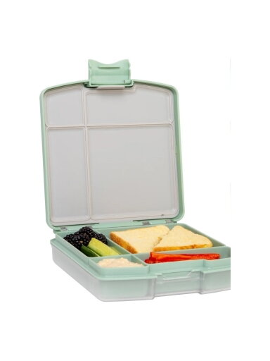 Pietų dėžutė Bento su 4 skyreliais, Ubbi (Sage)