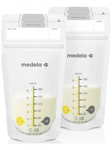 Milk storage bags, 25 pcs. 180 ml by Medela 1