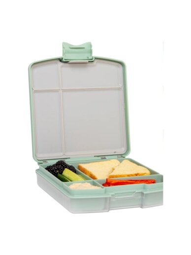 Pietų dėžutė Bento su 4 skyreliais, Ubbi (Sage) Pietų dėžutė Bento su 4 skyreliais, Ubbi (Sage)