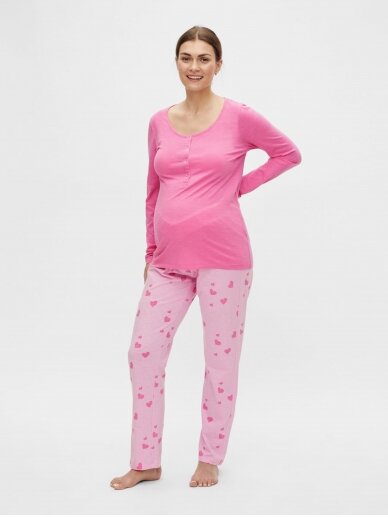 Maternity nursing pajama set Papaya by DN (pink), Maternity nightwear
