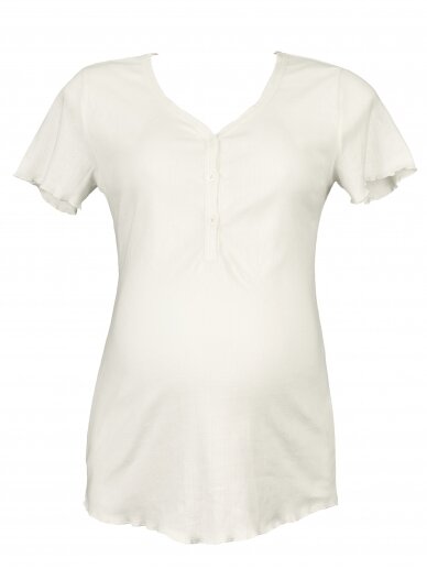 Pajama shirt Trousseau, Cache Coeur (white) 4