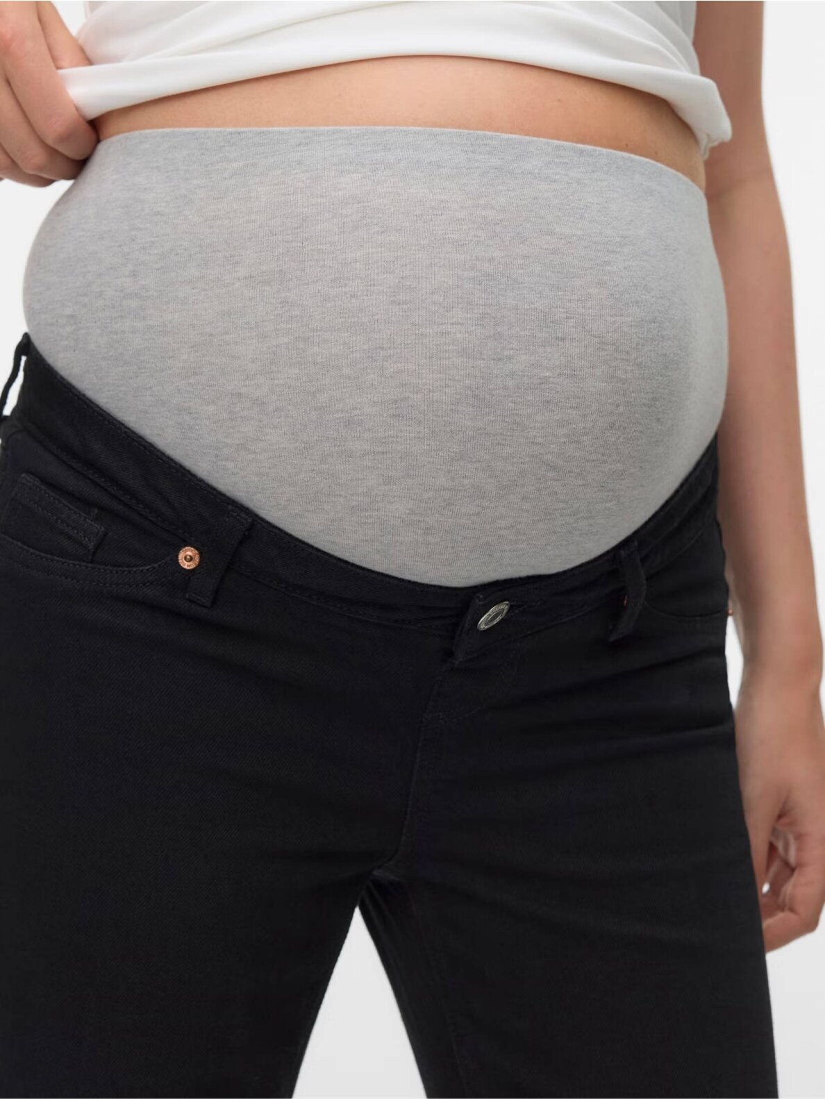 Platūs džinsai nėščioms VMMTESSA, Vero Moda (Juoda) 2 Platūs džinsai nėščioms VMMTESSA, Vero Moda (Juoda) 2