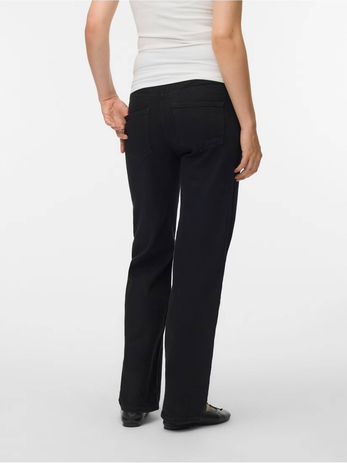 Platūs džinsai nėščioms VMMTESSA, Vero Moda (Juoda) 3 Platūs džinsai nėščioms VMMTESSA, Vero Moda (Juoda) 3