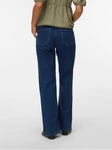 Platūs džinsai VMMCARA, Dark blue denim, Vero Moda