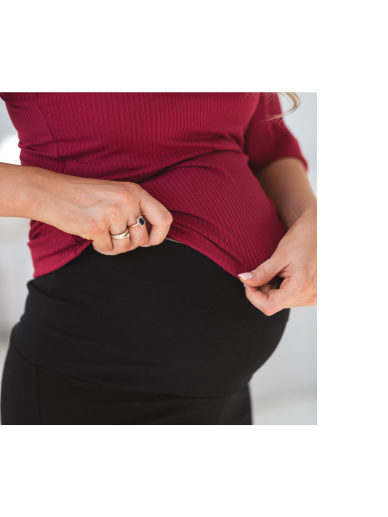 Wide Leg Maternity Pants Wide Flow (Black) 2 Wide Leg Maternity Pants Wide Flow (Black) 2