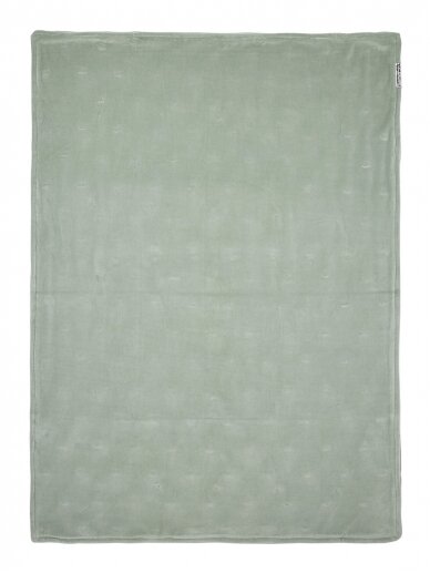 Blanket 75x100, Knots Velvet, TOG 2.0, Meyco Baby (Stone green) 1