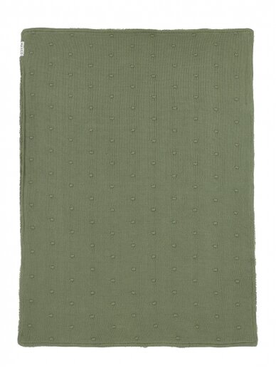 Pledas 75x100cm, Meyco Baby, Mini Knots Fleece (Forest Green)