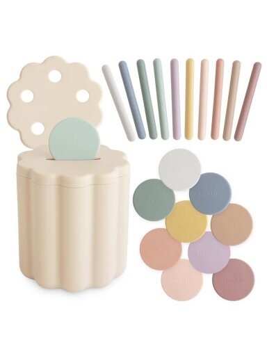 Lavinamasis rūšiavimo žaislas Coin & Tube Sorting Set, Mushie