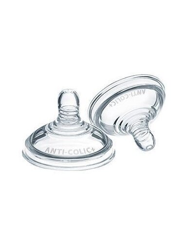 TOMMEE TIPPEE žindukai kintamos srovės ANTI-COLIC, 2 vnt., 424587