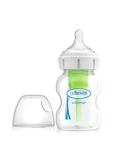 Dr. Brown’s Options+ plataus kaklelio maitinimo buteliukas, 150 ml, WB51600