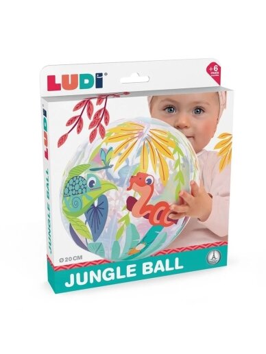 Inflatable ball Jungle, 20 cm, LUDI 3 Inflatable ball Jungle, 20 cm, LUDI 3