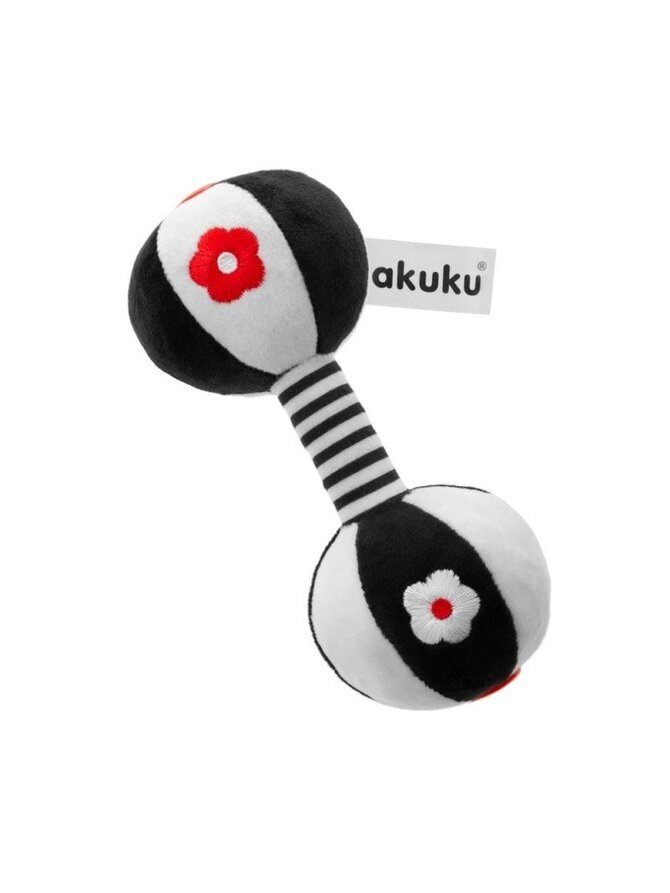 A0482 pliušinis hantelio barškutis, Akuku A0482 pliušinis hantelio barškutis, Akuku