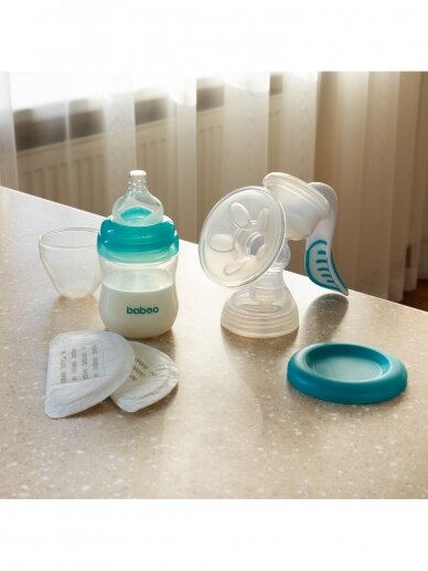 Manual breast pump with 4 levels of interruption strength, Baboo 8 Manual breast pump with 4 levels of interruption strength, Baboo 8