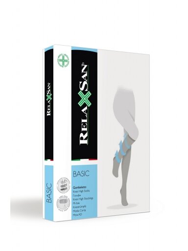 Relaxsan 140 denier moderate support knee high socks 18-22 mmHg, Black Relaxsan 140 denier moderate support knee high socks 18-22 mmHg, Black