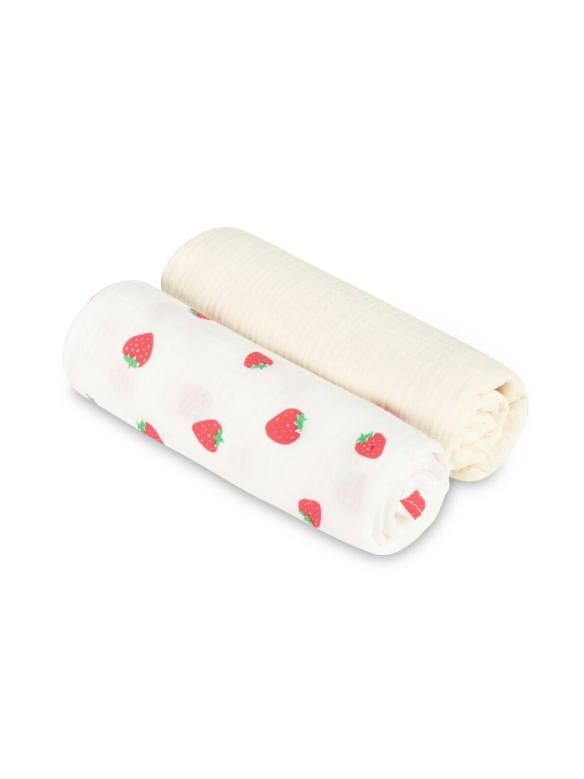 Sensillo muslino vystyklai Strawberry Cream, 60x75 cm, 2 vnt. Sensillo muslino vystyklai Strawberry Cream, 60x75 cm, 2 vnt.