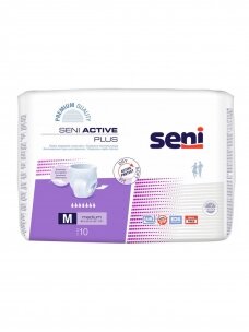 SENI Active Plus Medium sauskelnės – kelnaitės, 10vnt.