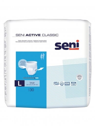SENI ACTIVE sauskelnės-kelnaitės CLASSIC LARGE 3, 1vnt.