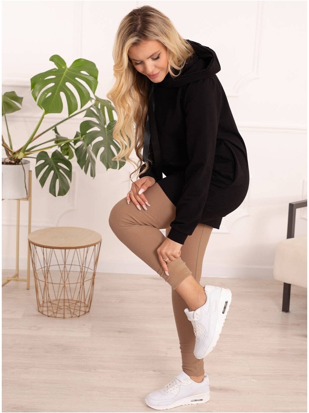 Warm maternity leggings, by ForMommy (beige) 3