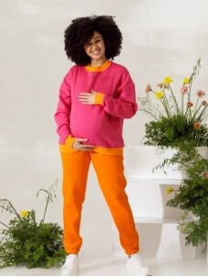 Warm sweater for pregnant and nursing women, Fucksia, MOM ONLY
