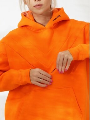 Šiltas džemperis nėščioms ir maitinančioms,Orange, MOM ONLY