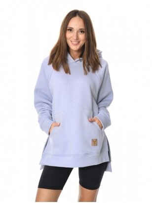 Šiltas džemperis nėščioms ir maitinančioms, Stella Light Blue, Mija