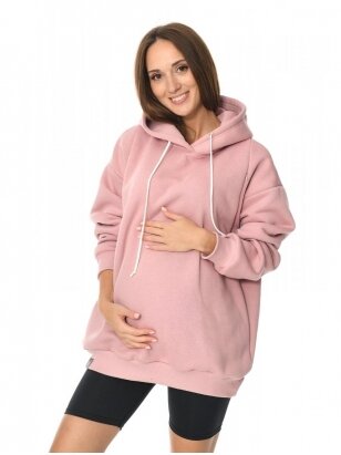 Warm sweater for pregnant and nursing, Naomi, by Mija (pink)