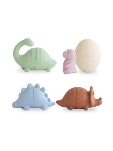 Mold Free Bath Play Set Dino, 5 pcs, Mushie Mold Free Bath Play Set Dino, 5 pcs, Mushie