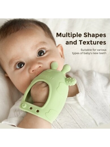 Silicone Wrist Teether, Momcozy, Green 2 Silicone Wrist Teether, Momcozy, Green 2