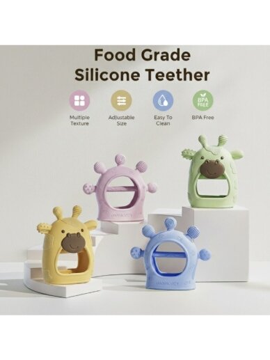 Silicone Wrist Teether, Momcozy, Green 3 Silicone Wrist Teether, Momcozy, Green 3