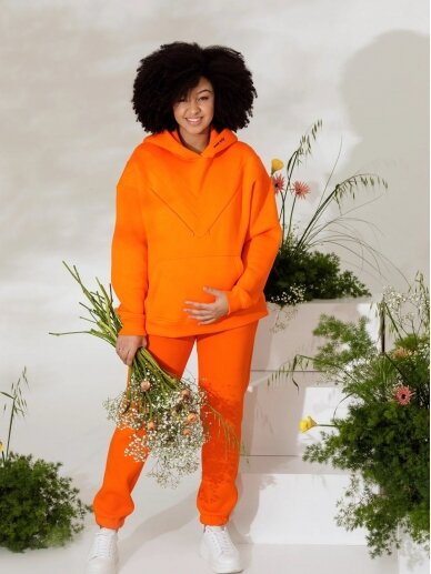 Šiltas džemperis nėščioms ir maitinančioms Orange, MOM ONLY  4