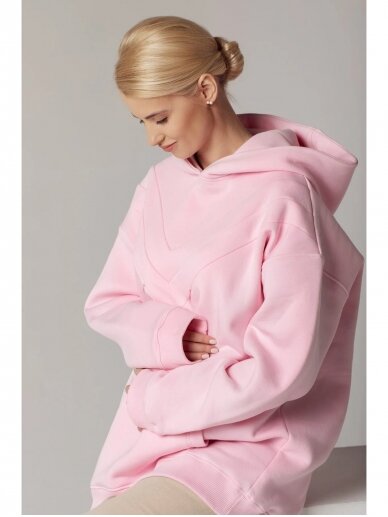 Šiltas džemperis nėščioms ir maitinančioms, Pink, MOM ONLY 3