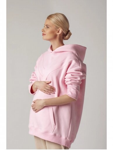 Šiltas džemperis nėščioms ir maitinančioms, Pink, MOM ONLY 2