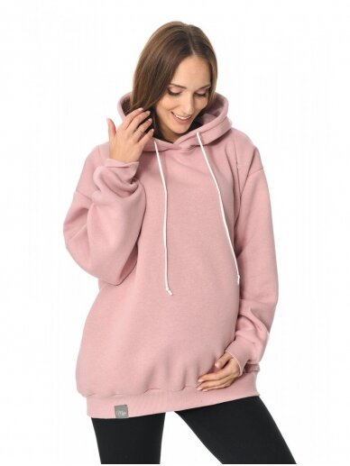 Warm sweater for pregnant and nursing, Naomi, by Mija (pink) 1