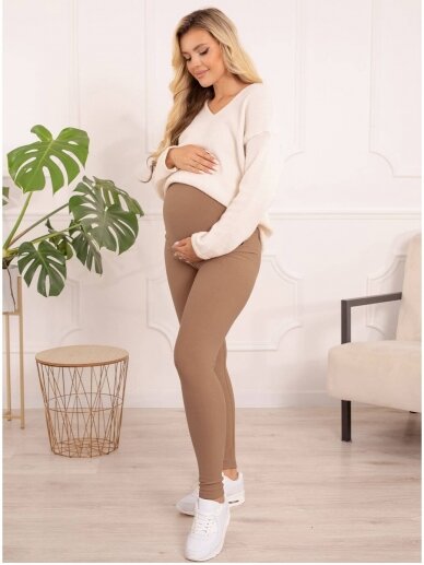Warm maternity leggings, by ForMommy (beige) 1 Warm maternity leggings, by ForMommy (beige) 1