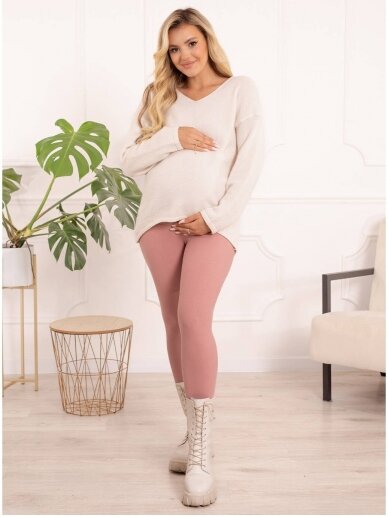 Warm maternity leggings, Mommy (pink) 3