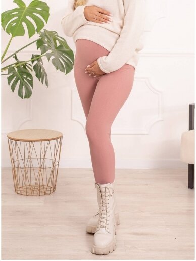 Warm maternity leggings, Mommy (pink) 4