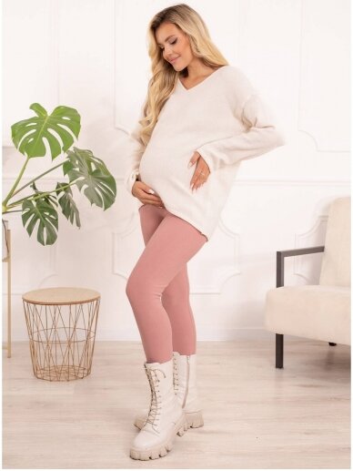Warm maternity leggings, Mommy (pink) 5