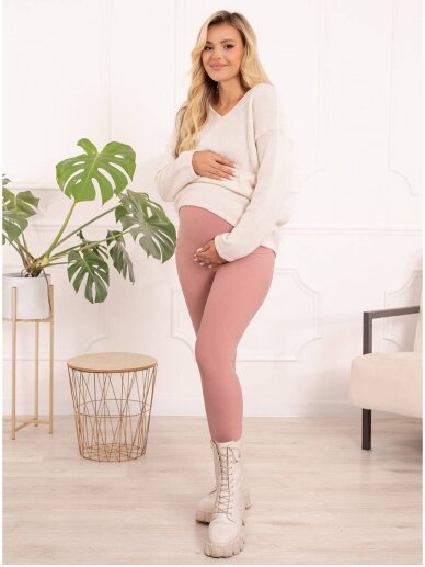 Warm maternity leggings, Mommy (pink) 7