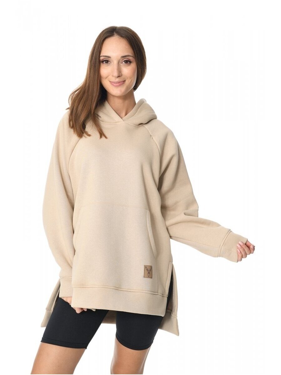 Šiltas džemperis nėščioms ir maitinančioms, Stella Beige, Mija 1