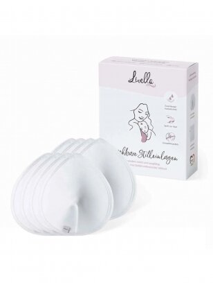 Washable bra pads for absorbing milk, Livella (8 pcs.)