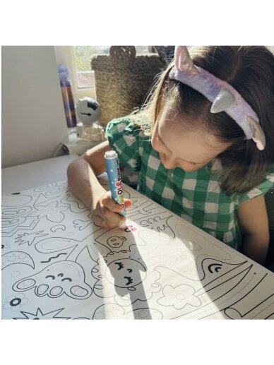 Art Doodle Paint Kit with 6 m Colouring Roll and 10 Paint Markers, Tookyland 3 Art Doodle Paint Kit with 6 m Colouring Roll and 10 Paint Markers, Tookyland 3