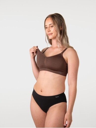 Sportinė liemenėlė maitinančioms ir nėščioms, Full Cup E-G, HotMilk, Šokoladinė 2 Sportinė liemenėlė maitinančioms ir nėščioms, Full Cup E-G, HotMilk, Šokoladinė 2