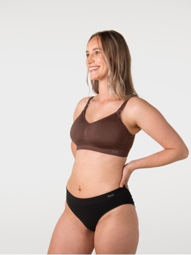 Sportinė liemenėlė maitinančioms ir nėščioms, Regular, HotMilk, Šokoladinė 2