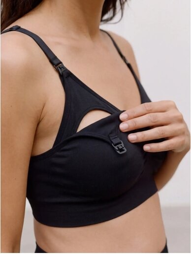 MLILJA Nursing Sports Bra, Mama.licious (Black/Burgundy) 1 MLILJA Nursing Sports Bra, Mama.licious (Black/Burgundy) 1
