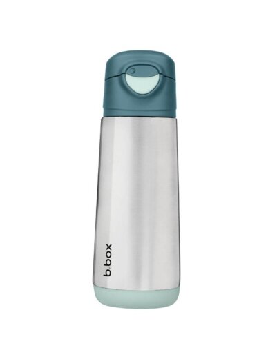 Sportinė terminė gertuvė su antgaliu 500 ml, b.box, Emerald Forest Sportinė terminė gertuvė su antgaliu 500 ml, b.box, Emerald Forest